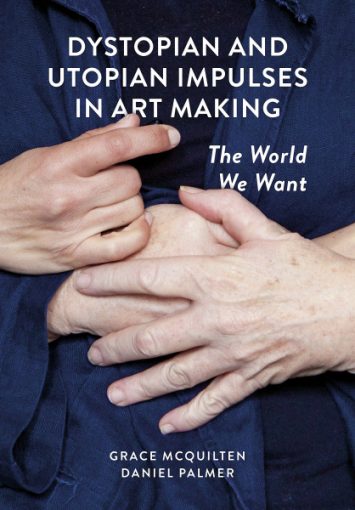 The cover of a book showing multiple hands clasping over a dark blue background.